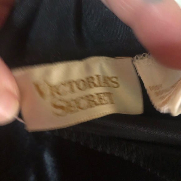 🖤♥️ Victoria's Secret Vintage Gold Label lace trim satin bodysuit - Picture 6 of 9